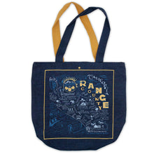 Load image into Gallery viewer, Orange County Denim Tote Bag Denim Tote Bag catstudio