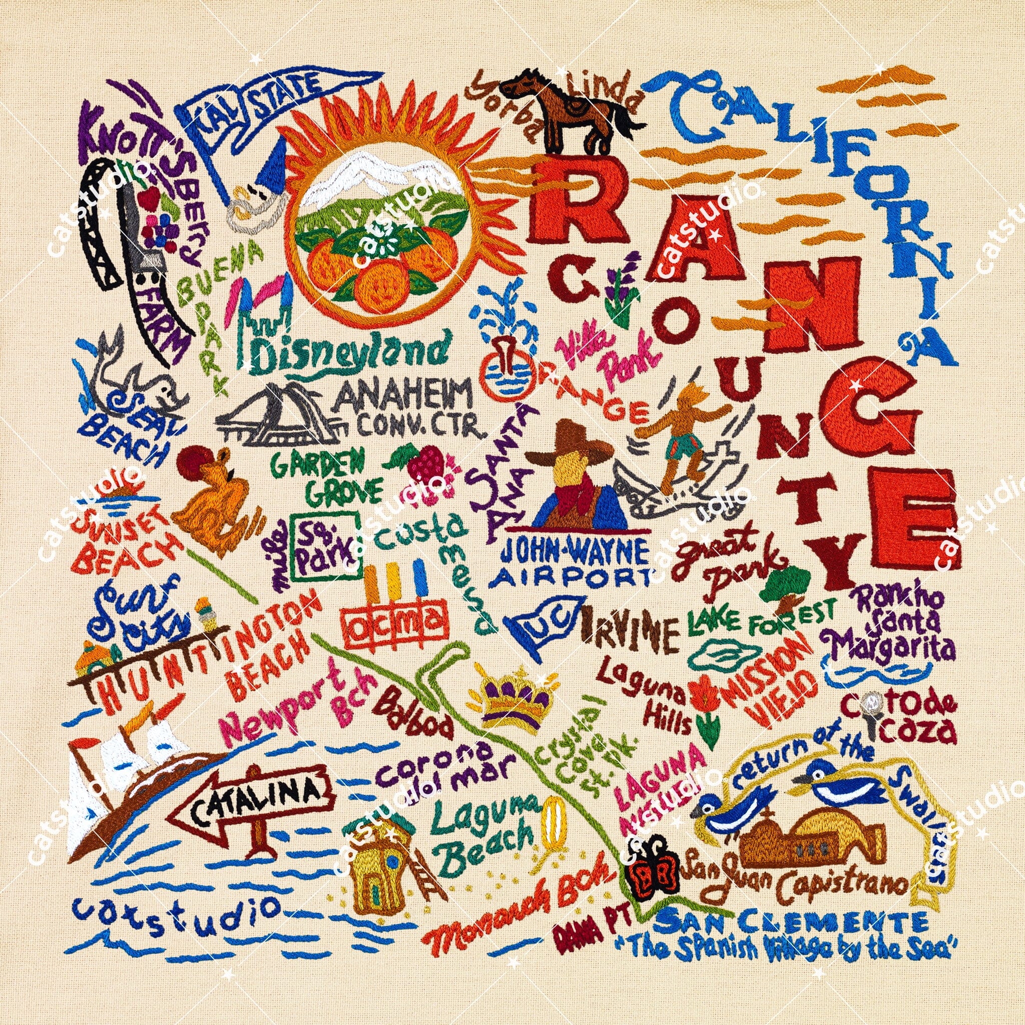 Orange County Fine Art Print | California Collection by catstudio