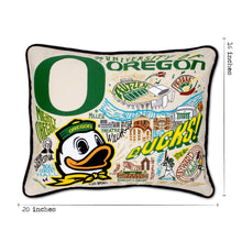 Load image into Gallery viewer, Oregon, University of Collegiate Embroidered Pillow Pillow catstudio