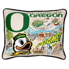 Load image into Gallery viewer, Oregon, University of Collegiate Embroidered Pillow Pillow catstudio