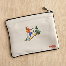 Load image into Gallery viewer, Oregon Zip Pouch - Natural Pouch catstudio