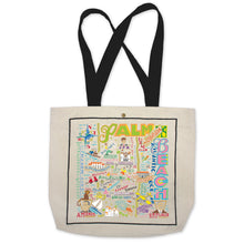 Load image into Gallery viewer, Palm Beach Tote Bag Canvas Tote Bag catstudio