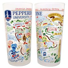 Load image into Gallery viewer, Pepperdine University Collegiate Drinking Glass Glass catstudio