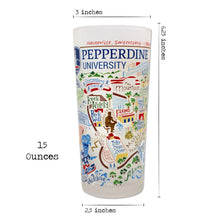 Load image into Gallery viewer, Pepperdine University Collegiate Drinking Glass Glass catstudio