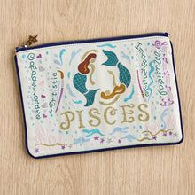 Load image into Gallery viewer, Pisces Astrology Zip Pouch Pouch catstudio