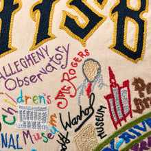 Load image into Gallery viewer, Pittsburgh Hand-Embroidered Pillow Pillow catstudio