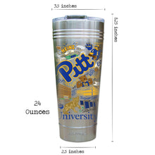 Load image into Gallery viewer, Pittsburgh, University of Collegiate Thermal Tumbler Thermal Tumbler catstudio