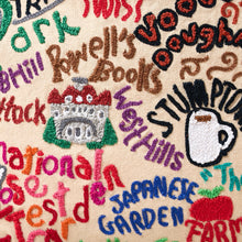 Load image into Gallery viewer, Portland, OR Hand-Embroidered Pillow Pillow catstudio