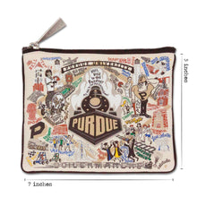 Load image into Gallery viewer, Purdue University Collegiate Zip Pouch Pouch catstudio