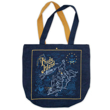 Load image into Gallery viewer, Rhode Island Denim Tote Bag Denim Tote Bag catstudio