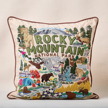 Load image into Gallery viewer, Rocky Mountain National Park Hand-Embroidered Pillow Pillow catstudio