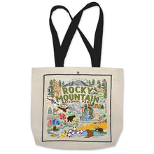 Load image into Gallery viewer, Rocky Mtn Tote Bag Canvas Tote Bag catstudio
