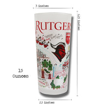 Load image into Gallery viewer, Rutgers University Collegiate Drinking Glass Glass catstudio