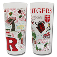 Load image into Gallery viewer, Rutgers University Collegiate Drinking Glass Glass catstudio