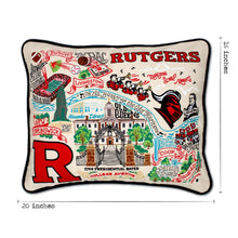 Load image into Gallery viewer, Rutgers University Collegiate Embroidered Pillow Pillow catstudio