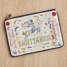 Load image into Gallery viewer, Sagittarius Astrology Zip Pouch Pouch catstudio