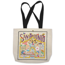 Load image into Gallery viewer, San Antonio Tote Bag Canvas Tote Bag catstudio