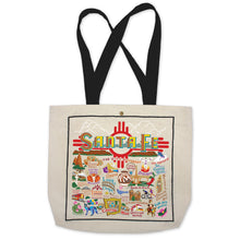Load image into Gallery viewer, Santa Fe Tote Bag Canvas Tote Bag catstudio