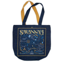 Load image into Gallery viewer, Savannah Denim Tote Bag Denim Tote Bag catstudio