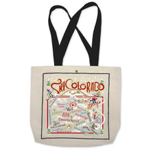 Load image into Gallery viewer, Ski Colorado Tote Bag Canvas Tote Bag catstudio