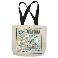 Load image into Gallery viewer, Ski Montana Tote Bag Canvas Tote Bag catstudio