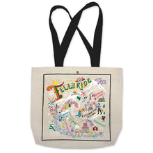 Load image into Gallery viewer, Ski Telluride Tote Bag Canvas Tote Bag catstudio