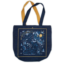 Load image into Gallery viewer, Ski Utah Denim Tote Bag Denim Tote Bag catstudio