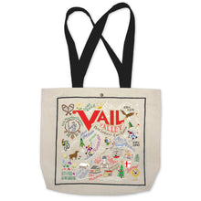 Load image into Gallery viewer, Ski Vail Tote Bag Canvas Tote Bag catstudio