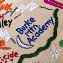 Load image into Gallery viewer, Ski Vermont Hand-Embroidered Pillow Pillow catstudio
