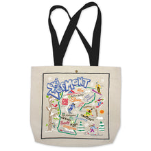Load image into Gallery viewer, Ski Vermont Tote Bag Canvas Tote Bag catstudio