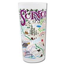 Load image into Gallery viewer, Sonoma County Drinking Glass Glass catstudio