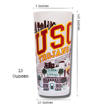 Load image into Gallery viewer, Southern California, University of (USC) Collegiate Drinking Glass Glass catstudio
