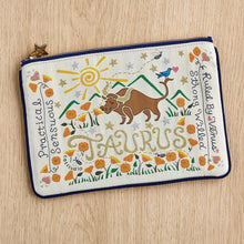 Load image into Gallery viewer, Taurus Astrology Zip Pouch Pouch catstudio