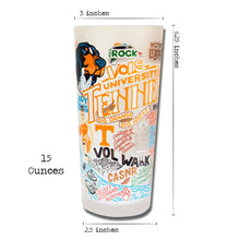 Load image into Gallery viewer, Tennessee, University of Collegiate Drinking Glass Glass catstudio