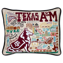 Load image into Gallery viewer, Texas A&M University Collegiate Embroidered Pillow Pillow catstudio