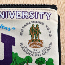 Load image into Gallery viewer, Texas Christian University (TCU) Collegiate Zip Pouch Pouch catstudio
