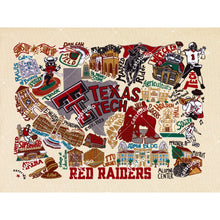 Load image into Gallery viewer, Texas Tech University Collegiate Fine Art Print Art Print catstudio