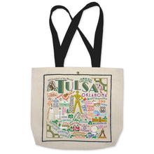 Load image into Gallery viewer, Tulsa Tote Bag Canvas Tote Bag catstudio