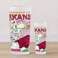 Load image into Gallery viewer, University of Arkansas Collegiate Shot Glass Shot Glass catstudio