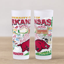 Load image into Gallery viewer, University of Arkansas Collegiate Shot Glass Shot Glass catstudio