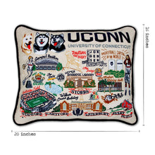 Load image into Gallery viewer, University of Connecticut Collegiate Embroidered Pillow Pillow catstudio