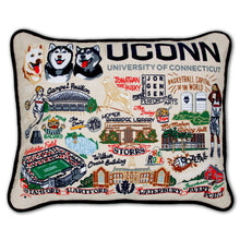 Load image into Gallery viewer, University of Connecticut Collegiate Embroidered Pillow Pillow catstudio