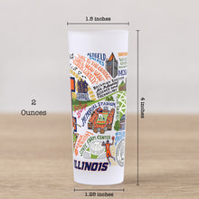 Load image into Gallery viewer, University of Illinois Collegiate Shot Glass Shot Glass catstudio