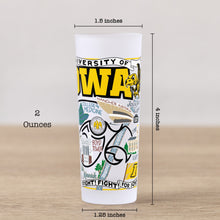 Load image into Gallery viewer, University of Iowa Collegiate Shot Glass Shot Glass catstudio