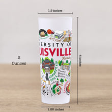 Load image into Gallery viewer, University of Louisville Collegiate Shot Glass Shot Glass catstudio