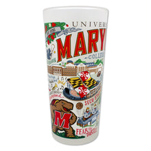 Load image into Gallery viewer, University of Maryland Collegiate Drinking Glass Glass catstudio