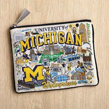 Load image into Gallery viewer, University of Michigan Collegiate Zip Pouch Pouch catstudio