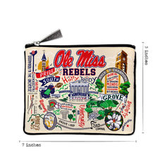 Load image into Gallery viewer, University of Mississippi (Ole Miss) Collegiate Zip Pouch Pouch catstudio