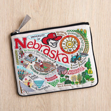 Load image into Gallery viewer, University of Nebraska Collegiate Zip Pouch Pouch catstudio