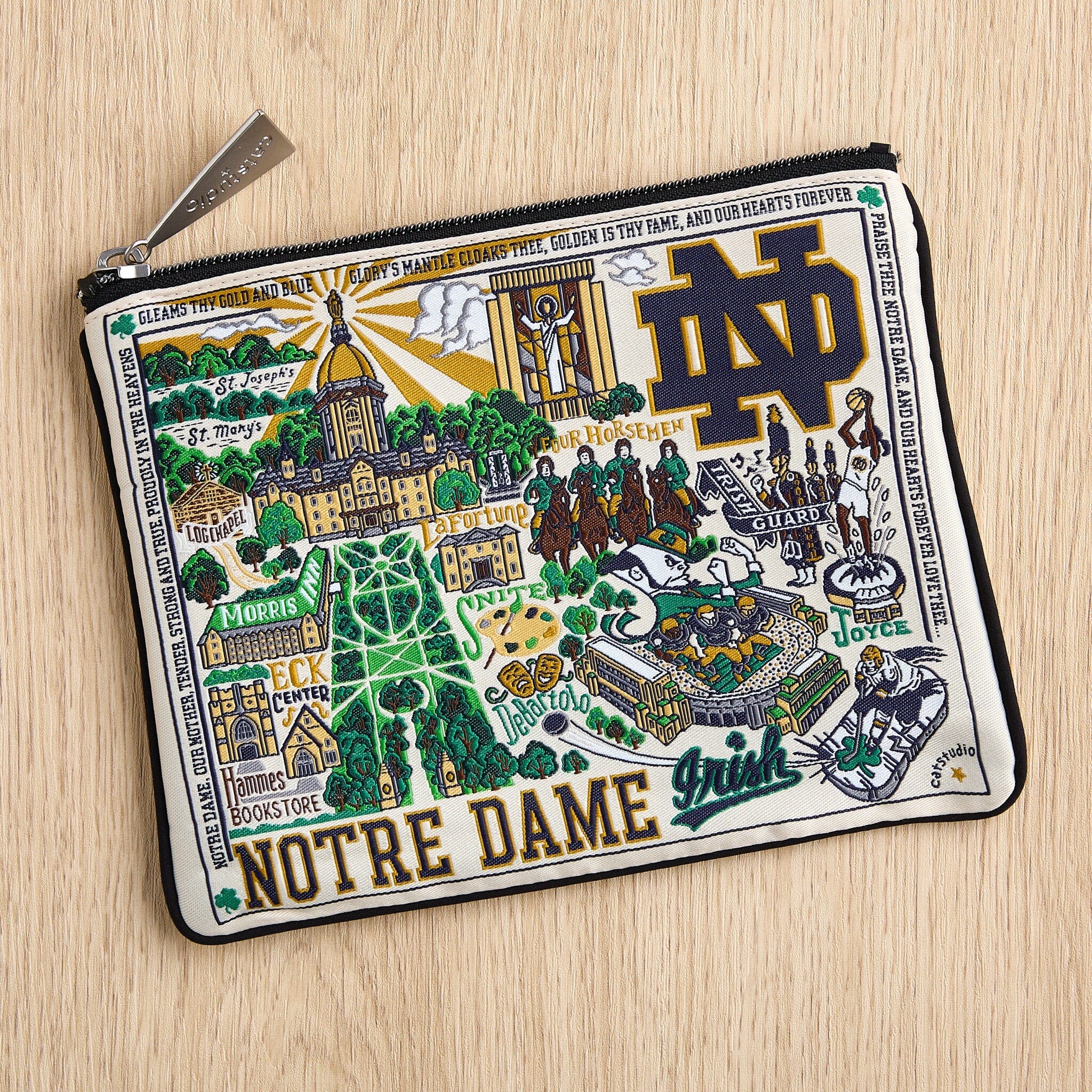 University of Notre Dame Zip Pouch | Collegiate Collection by